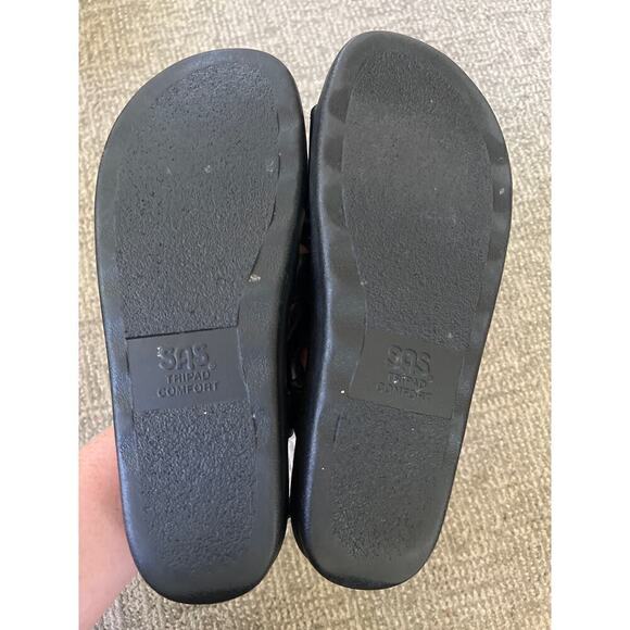 SAS black leather nautical sandals womens 11 N - Picture 7 of 8